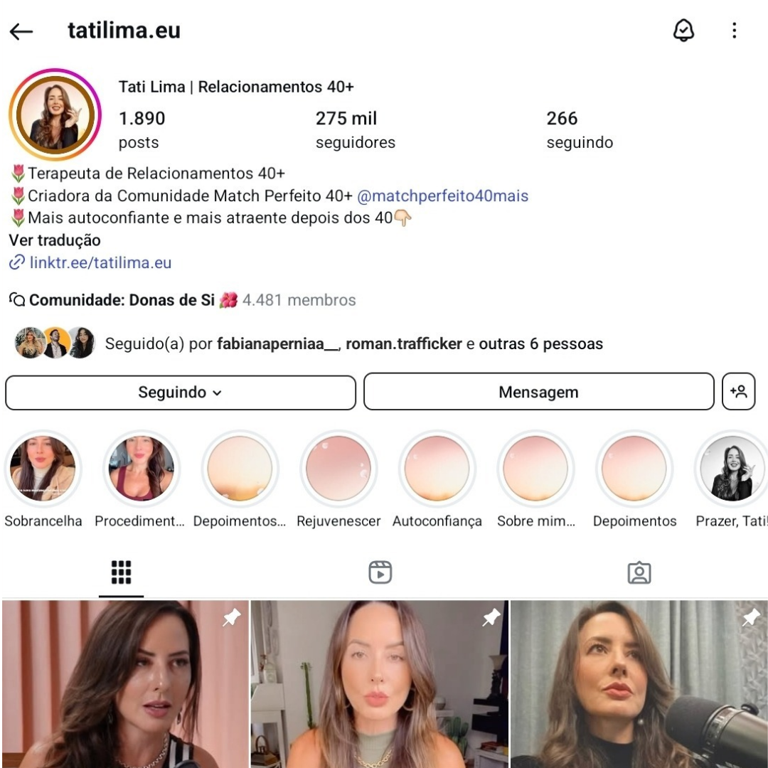 Seguidores no instagram